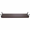 Lorell Universal Keyboard Tray - 25.6" Width x 15.1" Depth - Mahogany - 1 Each