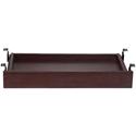 Lorell Universal Center Drawer - 28.35" Length x 16.73" Width x 5.12" Height - Mahogany, Laminate - 1 Each