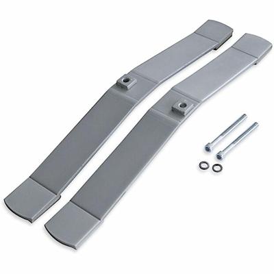 Lorell Panel System Feet - 2" Width x 18.38" Depth x 1.88" Height - Aluminum - Aluminum - 1 Set