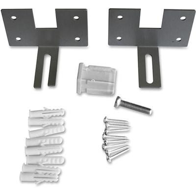 Lorell Panel System Wall Brackets - 2.50" Width x 3.75" Depth x 2.50" Height - Aluminum - Aluminum - 1 Set