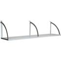 Lorell Panel System Shelf - 56.25" Width x 11.75" Depth x 14.25" Height - Metal - Aluminum - 1 Each