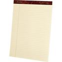 Ampad Gold Fibre Legal Rule Retro Writing Pads - 50 Sheets - Wire Bound - 0.34" Ruled - 20 lb Basis Weight - 8 1/2" x 11 3/4" Sheet Size - Ivory Paper - Micro Perforated, Easy Tear, Chipboard Backing, Heavyweight - 4 / Pack