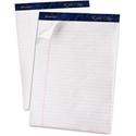 TOPS Gold Fibre Ruled Perforated Writing Pads - Letter - 50 Sheets - Watermark - Stapled/Glued - 0.34" Ruled - 16 lb Basis Weight - Letter - 8 1/2" x 11" Sheet Size - Dark Blue Binding - Bleed-free, Micro Perforated, Chipboard Backing - 1 Dozen