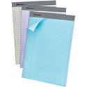 Ampad Pastel Perforated Pad - 50 Sheets - 0.34" Ruled - 15 lb Basis Weight - Letter - 8 1/2" x 11" Sheet Size - Micro Perforated - 1 Pack