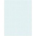 Ampad Graph Pad - 50 Sheets - Both Side Ruling Surface - 15 lb Basis Weight - Letter - 8 1/2" x 11" Sheet Size - White Paper - Pressboard Cover - Chipboard Backing, Smudge Resistant, Rigid - 1 Pad