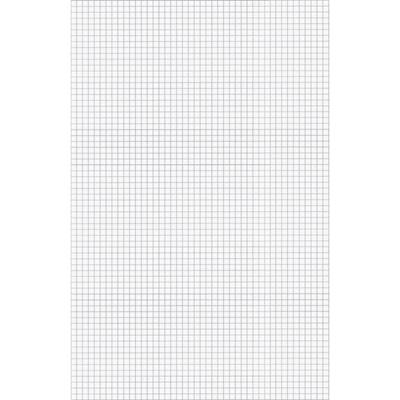 Ampad Graph Pad - 50 Sheets - Both Side Ruling Surface - 15 lb Basis Weight - Tabloid - 11" x 17" Sheet Size - White Paper - Chipboard Backing, Smudge Resistant - 1 Pad
