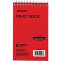 Ampad Topbound Memo Notebook - 50 Sheets - Wire Bound - 3