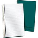 Ampad Oxford Narrow Rule Recycled Wirebound Notebook - 80 Sheets - Wire Bound - 5" x 8" Sheet Size - White Paper - Green Kraft Cover - Micro Perforated, Easy Tear, Snag Resistant, WireLock, Subject, Hard Cover, Rigid - Recycled - 1 Each