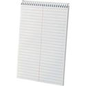 Ampad Gregg-ruled White Steno Book - 80 Sheets - Wire Bound - Ruled Margin - 15 lb Basis Weight - 6" x 9" Sheet Size - White Paper - Chipboard Cover - Chipboard Backing, WireLock, Snag Resistant - 1 Each