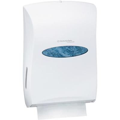 Kimberly-Clark Professional Universal Folded Towel Dispenser - Touchless Dispenser - 18.9" Height x 13.3" Width x 5.9" Depth - Pearl White - Durable, Contemporary Style - 1 Carton