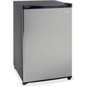 Avanti RM4436SS 4.4 Cubic Foot Refrigerator - 4.40 ft³ - Manual Defrost - Undercounter - Manual Defrost - Reversible - 3.80 ft³ Net Refrigerator Capacity - 0.06 ft³ Net Freezer Capacity - 120 V AC - 228 kWh per Year - Black, Stainless Steel - Built-i