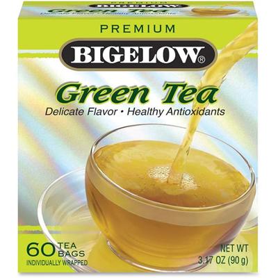 Bigelow&reg; Blend Green Tea Bag Green Tea Bag - Green Tea - 3.2 oz Per Box - 60 - 60 / Box
