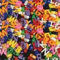 Creativity Street Upper Case Letter Beads - Art Project, Fun and Learning, Jewelry - 288 Piece(s) - Assorted - 1 Pack