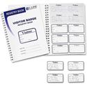 C-Line Registry Log Visitor Badges - Carbonless Copy - White - 1 Box