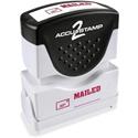 COSCO MAILED Message Stamp - Message Stamp - MAILED - 0.50" Impression Width - Red - Rubber - 1 Each