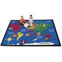 Carpets for Kids&reg; Premium World Explorer Geography Area Rug - 99.96" Length x 11.67 ft Width - Rectangle
