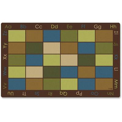 Carpets for Kids&reg; Premium Nature's Colors Seating Rug - 90" Length x 12 ft Width - Rectangle - Nylon