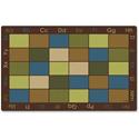 Carpets for Kids&reg; Premium Nature's Colors Seating Rug - 90" Length x 12 ft Width - Rectangle - Nylon