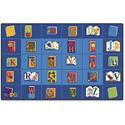 Carpets for Kids&reg; Premium Reading Book Rectangle Seating Rug - Area Rug - 12 ft Length x 90" Width - Rectangle - Reading By The Book Seating
