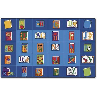 Carpets for Kids&reg; Premium Reading Book Rectangle Seating Rug - Area Rug - 13.33 ft Length x 100" Width - Rectangle - Reading By The Book Seating