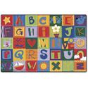 Carpets for Kids&reg; KIDSoft&trade; Toddler Alphabet Blocks Rug - 12 ft Length x 96" Width - Rectangle - Alphabet Blocks