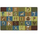 Carpets for Kids&reg; Premium A-Z Animals Nature 12' Area Rug - Area Rug - 12 ft Length x 90" Width - Rectangle - A to Z Animals - Nature