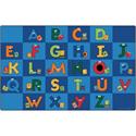 Carpets for Kids&reg; Premium Reading Letters Library Rug - 12 ft Length x 90" Width - Rectangle - Reading Letters Library