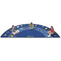 Carpets for Kids&reg; Premium Fun With Phonics Semi-Circle Rug - 11.67 ft Length x 70" Width - Half Circle - Fun With Phonics