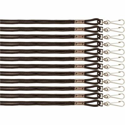 Champion Sports Heavy-duty Nylon Lanyard - 10" Length - Black - Nylon - 1 Pack