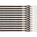 Champion Sports Heavy-duty Nylon Lanyard - 10" Length - Black - Nylon - 1 Pack