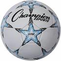Champion Sports Viper Soccer Ball Size 5 - 8.75" - Size 5 - Thermoplastic Polyurethane (TPU) - Blue, Black, White - 1  Each