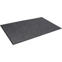 Crown Mats Oxford Wiper Scraper Mat - Floor - 60" Length x 36" Width x 0.375" Thickness - Rectangular - Olefin, Vinyl - Black, Gray - 1 Each