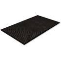 Crown Mats Safewalk-Light Economical Mat - Industry, Office, Indoor - 60" Length x 36" Width - Rectangular - Rubber - Black - 1 Each