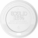 Eco-Products Evolution World Hot Cup Lids - Polystyrene - White - 1000 / Carton