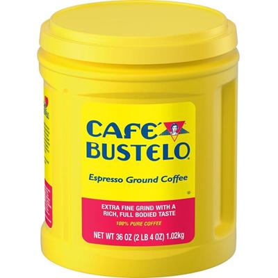 Caf&eacute; Bustelo&reg; Ground Espresso Coffee - Regular - Dark - 36 oz Per Can - Ground - 1 Each