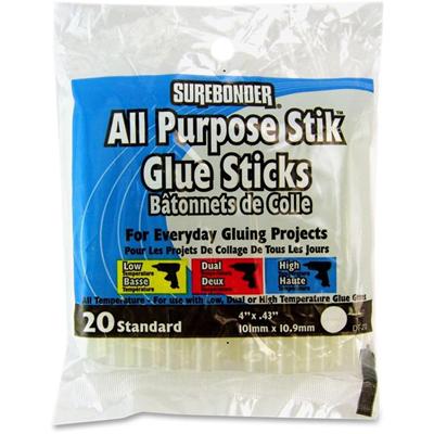 SureBonder 4" All Purpose Glue Sticks - Clear - 1 Pack