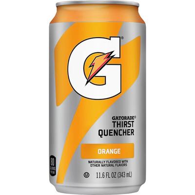 Gatorade Orange-Flavored Thirst Quencher - Ready-to-Drink - 11.60 fl oz (343 mL) - Orange - 24 / Carton