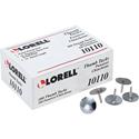 Lorell 5/16" Long Thumb Tacks - 0.31" Shank - 0.37" Head - for Schedule, Wall - Silver - Nickel Plated Steel - 100 / Pack