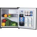 Lorell Compact Refrigerator - 1.60 ft³ - Manual Defrost - Manual Defrost - Reversible - 1.60 ft³ Net Refrigerator Capacity - Black - Steel, Fiberglass, Plastic