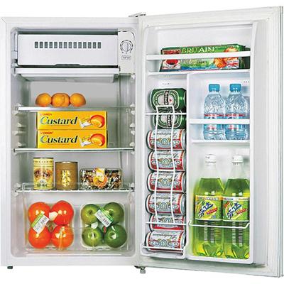 Lorell Compact Refrigerator - 3.20 ft³ - Manual Defrost - Manual Defrost - Reversible - 3.20 ft³ Net Refrigerator Capacity - Black, Light Blue, White - Steel, Fiberglass, Plastic