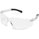 Crews BearKat Safety Glasses - Ultraviolet Protection - Rubber - Clear - Comfortable, Scratch Resistant, Lightweight, Side Shield, Adjustable Temple, Non-Slip Temple - 1 Each