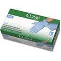 Curad Powder-free Nitrile Disposable Exam Gloves - 9.50" Glove Length - Large Size - Full-Textured Design - Blue - Latex-free, Non-sterile, Chemical Resistant - For Medical - 150 / Box