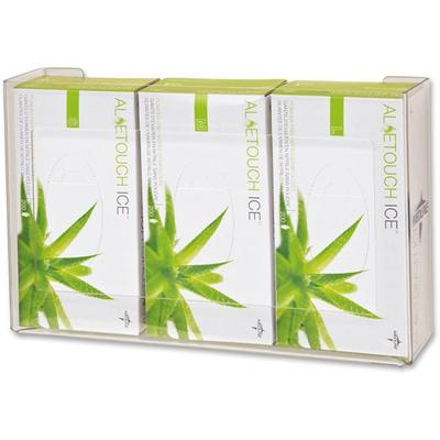 Medline Plastic Triple Glove Box Holder - Horizontal, Vertical - Plexiglass - Clear - 1 Each