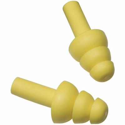 3M E-A-R UltraFit Earplugs w/ Case - Recommended for: Automotive, Construction, Manufacturing, Marine, Military, Repair, Mining, Oil & Gas, Pharmaceutical, Transportation, Assembly, ... - Acrylonitrile Butadiene Styrene (ABS), Elastomer - Yellow - Wa