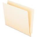 Pendaflex Straight Tab Cut Letter Recycled End Tab File Folder - 2" Folder Capacity - 8 1/2" x 11" - 400 Sheets Capacity - 2 Fastener(s) - 14 pt. - Manila - Laminated, Reinforced Spine, Burst Resistance, Split Resistant, Straight Cut Tab, Double-ply 