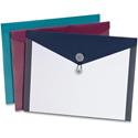 Pendaflex ViewFront Poly Envelopes - Booklet - A4 - 12 1/2" Width - Assorted, Teal, Burgundy - Poly, Polypropylene - 4 / Pack
