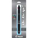 Pilot Dr. Grip Multi 4Plus1 Retractable Pen/Pencil - Fine Pen Point - 0.7 mm Pen Point Size - 2HB Pencil Grade - 0.5 mm Lead Size - Refillable - Black, Blue, Red, Green Ink - Black Barrel - Retractable - Smooth Writing, Quick-drying Ink, Break Resist