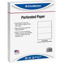 Printworks Pre-Perforated Paper for Invoices, Statements, Gift Certificates & More - Letter - 8 1/2" x 11" - 20 lb Basis Weight - Sustainable Forestry Initiative (SFI) - Perforated - White - 500 / Ream