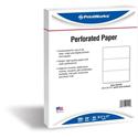 Printworks Perforated Office Paper - Letter - 8 1/2" x 11" - 24 lb Basis Weight - Perforated - White - 500 / Ream