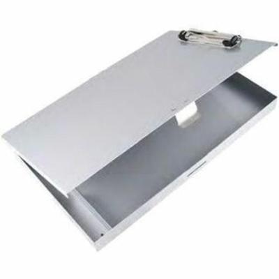 Saunders Tuff Writer Recycled Aluminum Clipboard - 1" Clip Capacity - Side Opening - 12" Sheet Size - Aluminum - Silver - 1 Each